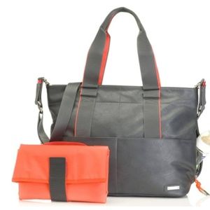 Storksak Eden Faux Leather Newborn Baby diaper Bag
